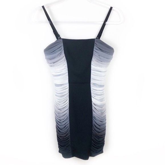 Dress The Population Ombré ruched side panel Bodycon dress size: XS - Picture 1 of 15